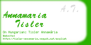 annamaria tisler business card